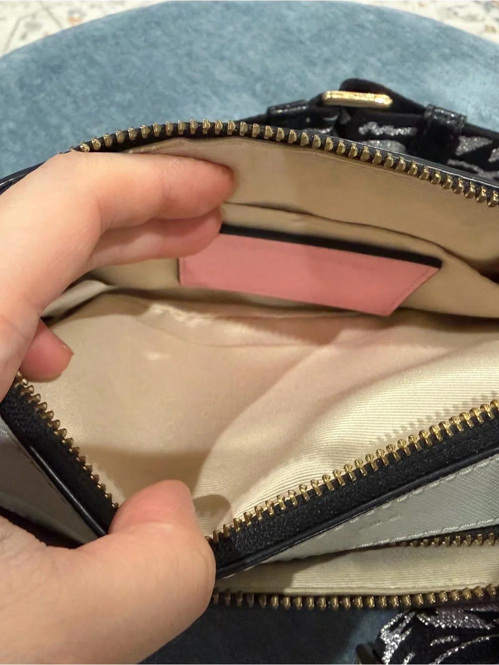 Marc Jacobs Pink Snapshot DTM Crossbody with Black Strap